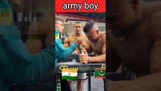 Army boy fight ?? || arm strong , arm wrestling indian boy #armystatus #indianarmy #inshorts