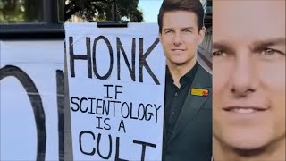 Scientology protest with David Miscavige and Tom Cruise!