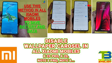 Turn off Redmi K20 Pro Lock Screen Automatically Change  Wallpaper Carousel Setting Turn Off Xiaomi