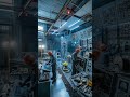 Abandoned Power Plant Control Roomm turn into an AI Command Center