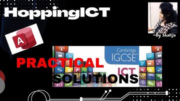 2020 MAY/JUNE PAPER 22 | MS ACCESS  PART - 1  #IGCSE  #ICT  #PASTPAPR  #CAMBRIDGE  #DATAMANIPULATION