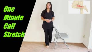 1 minute calf stretch | calf pain stretch | best calf stretch | calf pain relief