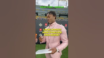 NFL rookies DRAW SpongeBob ✍️