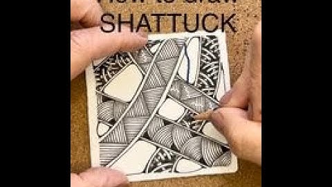 Simple variations of the tangle Shattuck by Zentangle HQ