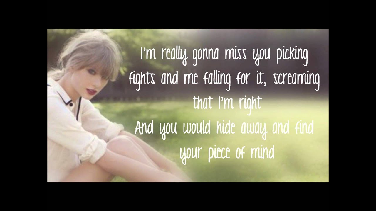 Taylor Swift We Are Never Ever Getting Back Together (Lyrics + HQ