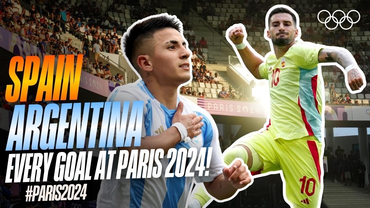 EVERY 🇪🇸 Spain and Argentina 🇦🇷 Goal from #Paris2024