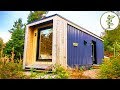 Used Shipping Container Turned into Minimalist Micro Cabin - Full Tour in 4K