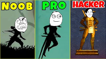 NOOB vs PRO vs CHEATER in Ninja Arashi 2