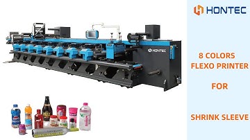 How Are our 8 colors flexo printer print Shrink Sleeve_ Hontec(2024）?