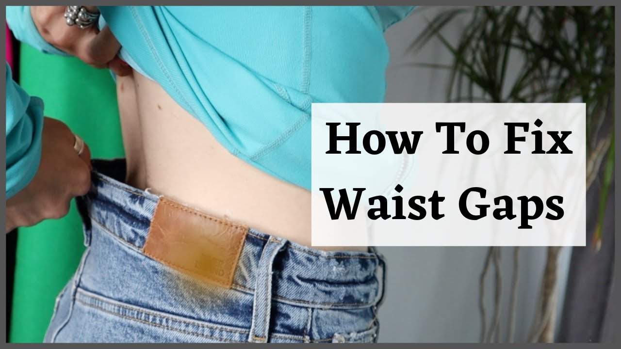 how to fix your jeans waistband {no more jeans gap!} - It's Always Autumn