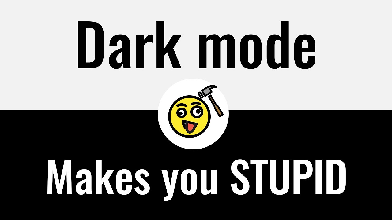 Thumbnail for video 'Why Dark Mode Makes You Stupid'