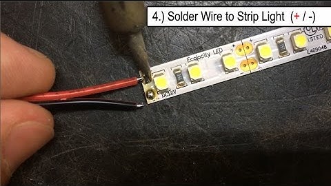 How to Solder Wire to Single Color LED Strip Lights - EcolocityLED.com