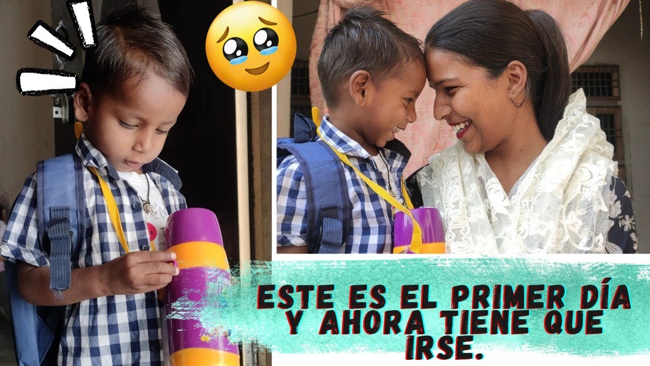 ✨ SU PRIMERA DÍA DE ESCUELA Y AHORA TIENE QUE IRSE ~🤗Fue emotivo para mí.