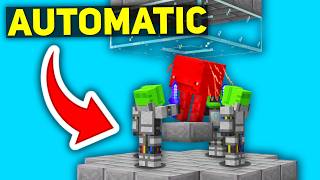 Minecraft Skyblock, but You can AUTOMATICALLY Farm Mobs (MCHub Skyblock)