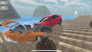 Ultimate Car Crash Beam Loop Bridge iOs Gameplay screenshot 2
