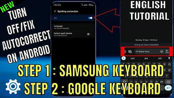 How To Turn Off AutoCorrect On Samsung Keyboard || Fix AutoCorrect On Android Gboard-Google Keyboard
