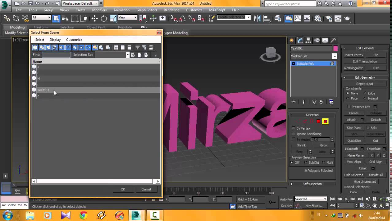 Video Tutorial Cara Membuat Teks Animasi Menggunakan 3D Max Mirza