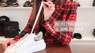 joggen hotel explosie How to lace: Alexander McQueen & Dsquared2 (DUTCH) - YouTube