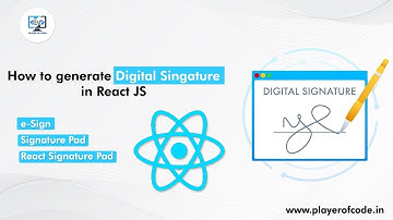 How to Generate Digital Signature in React JS || Signature pad in React JS || React Tutorial 2024