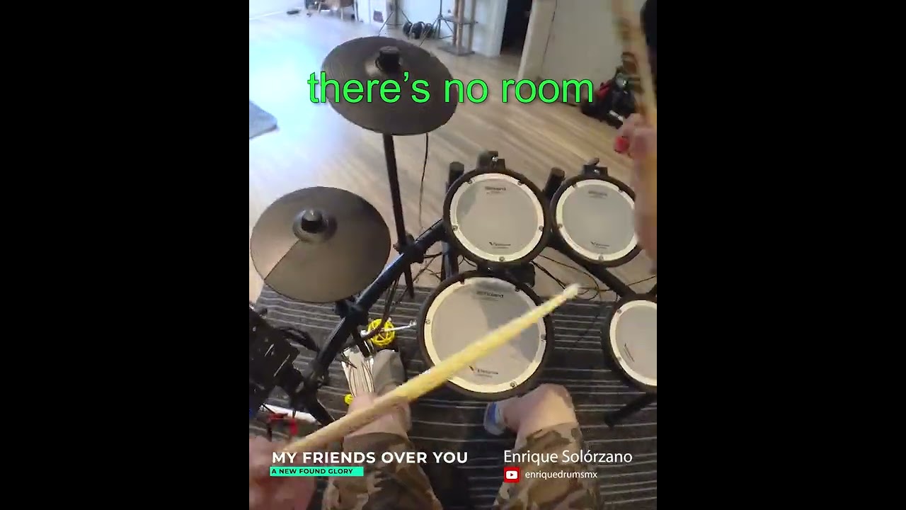 My friends over you by A New Found Glory drum cover recorded on a @Insta360 Go2 #shorts