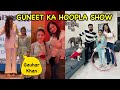 Guneet got trophy  from gauhar khan in hula hoop show