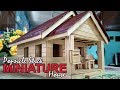 Popsicle Stick Miniature House // Custom Made