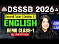 DSSSB 2026 | General Paper Section A | English Demo Class 1 | By Nidhi Ma'am