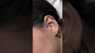 Ear spider tattoo 👂🏼🕷️ andrea.massimini #earspider #👂🏼🕷️ #🕷️ #viral #eartattoo #tattoo