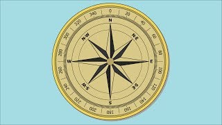 How to Draw A Navigational Compass - Adobe Illustrator Tutorial