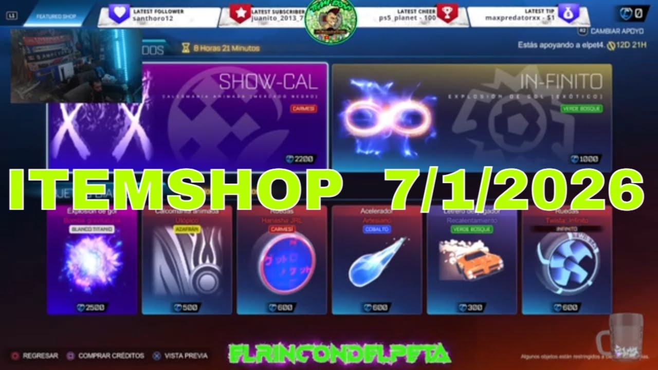 Rocket League item shop today 7/1/2026