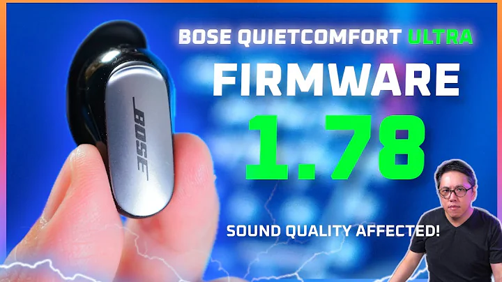 Bose QC Ultra 펌웨어 1.78은 사운드에 영향을 미치나요?