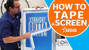 The Best Way Tape Out a Screen | Screen Printing Tutorial