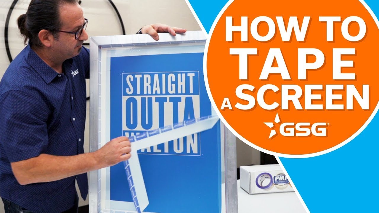 The Best Way Tape Out a Screen Screen Printing Tutorial YouTube