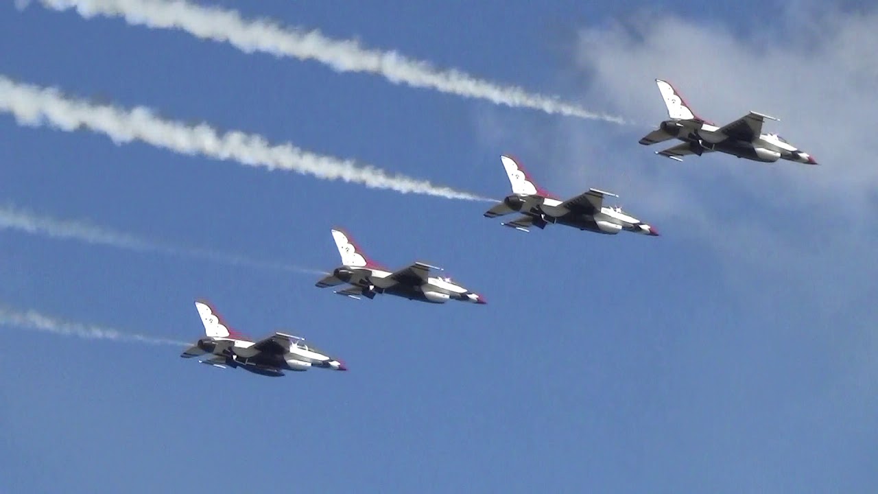 USAF Thunder Birds Wings Over Houston 2019 YouTube