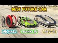 Gta 5 main characters futuristic cars franklin vs michael vs trevor