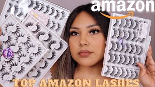 BEST AMAZON LASHES || TRY ON