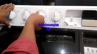 Mesin Cuci TOSHIBA VH H120 WN 12kg TWIN TUB JAPAN