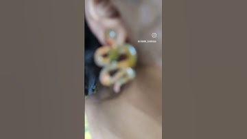 Snake earrings #youtubeshorts #shorts #diy #polymerclay #snake #earrings #handmade #snakeearrings