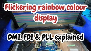 Fixing Random Rainbow Screen on Toshiba Laptop – DMI, FDI & PLL Explained | Toshibha 2nd Gen