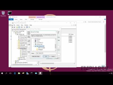 Backup and Restore Group Policy Objects in Windows Server 2016