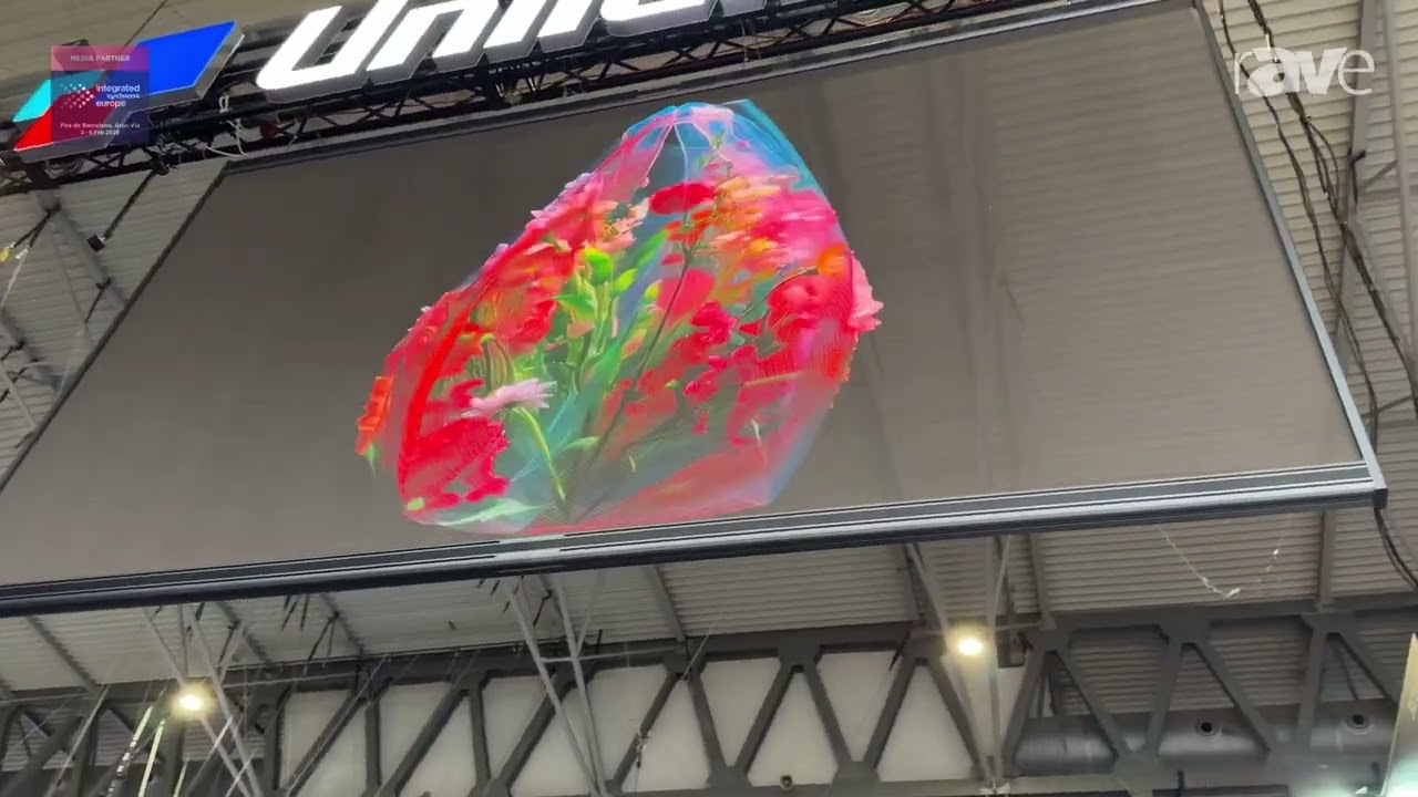 ISE 2026: Unilumin Intros Udesign SV (P3.9) Transparent Holographic Screen