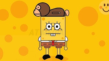 Easy Drawing of SpongeBob SquarePants in MS Paint
