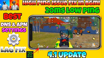 🔥20 MS Low Ping In PUBG | HIGH PING PROBLEM FIX IN PUBG | Best Gaming DNS & APN Setting PUBG 2025✅️