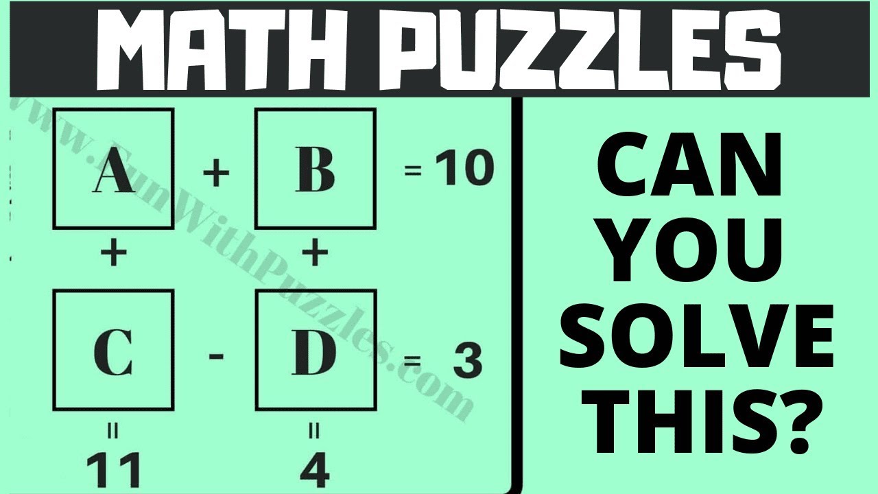 MATHS #PUZZLE #QUESTIONS WITH ANSWERS - YouTube