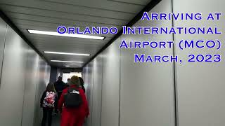 Arriving at Orlando International Airport (MCO)