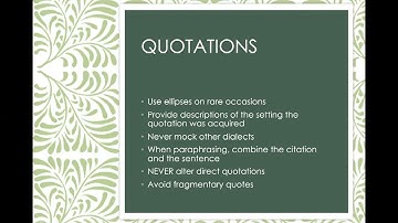 AP Style Quote Attribution and Formatting