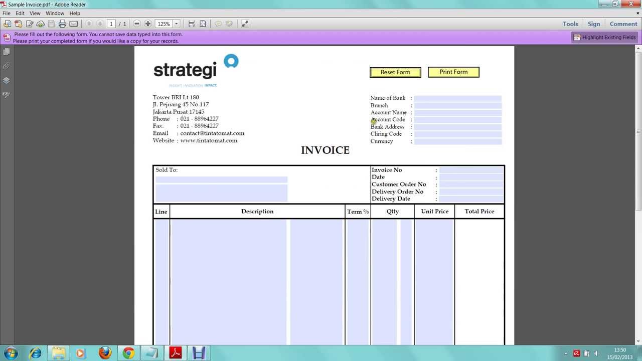 Contoh Penggunaan Invoice - YouTube