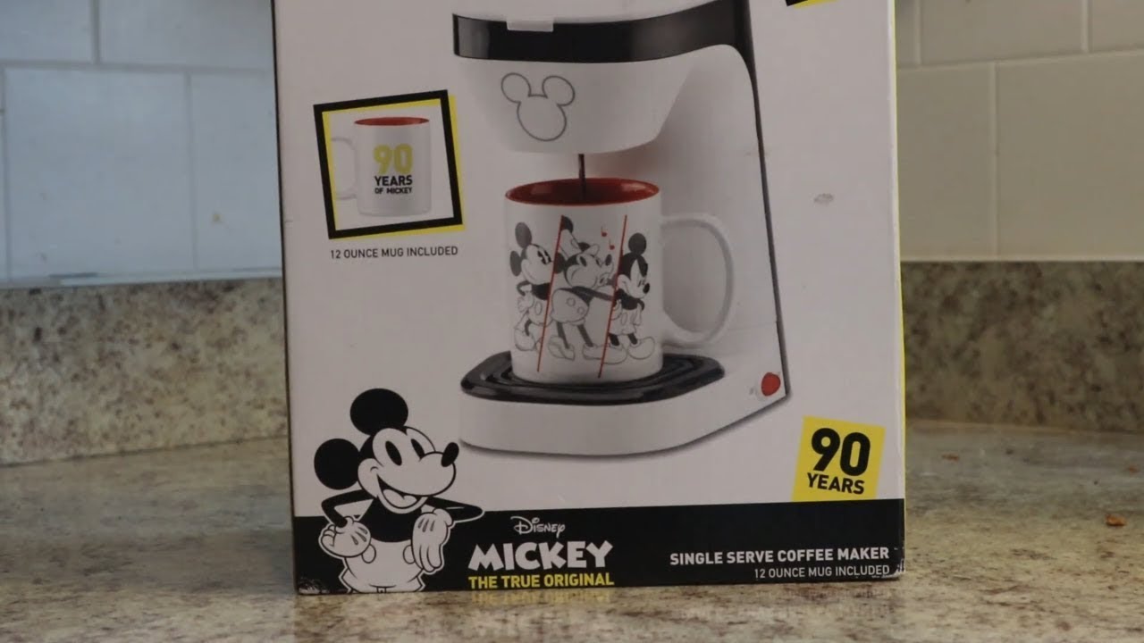 New Disney Store 90 Years Mickey Mouse Single Serve Coffee Maker with 12oz  Mug