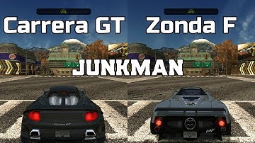 Porsche Carrera GT vs Pagani Zonda F - NFS MW Redux V3 - WHICH IS FASTEST ?