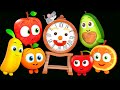 Hickory Dickory Dock  MORE | Baby Sensory Dance Party * Funky Fruits Fun Animation and Upbeat Music!